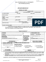 F 006 Admission Form 2023