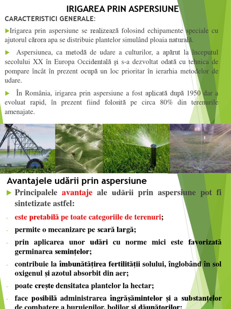 Partea 6 - Irigarea Prin Aspersiune | PDF