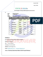 Invoice For Courier Sheet TR Boxing