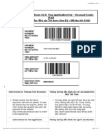 U.S. Visa Application Fee Deposit Slip