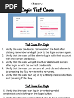 4 - Login Test Cases