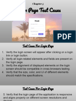 5 - Login Page Test Cases