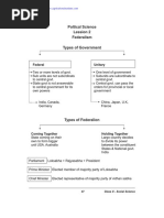 CBSE Class 10 SST Notes Question Bank Federalism