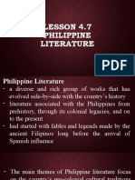Lesson 4.7 - Philippine Literature
