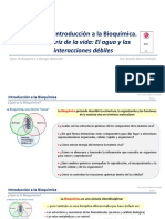 TEMA 1. Introducción Bioquímica y Agua