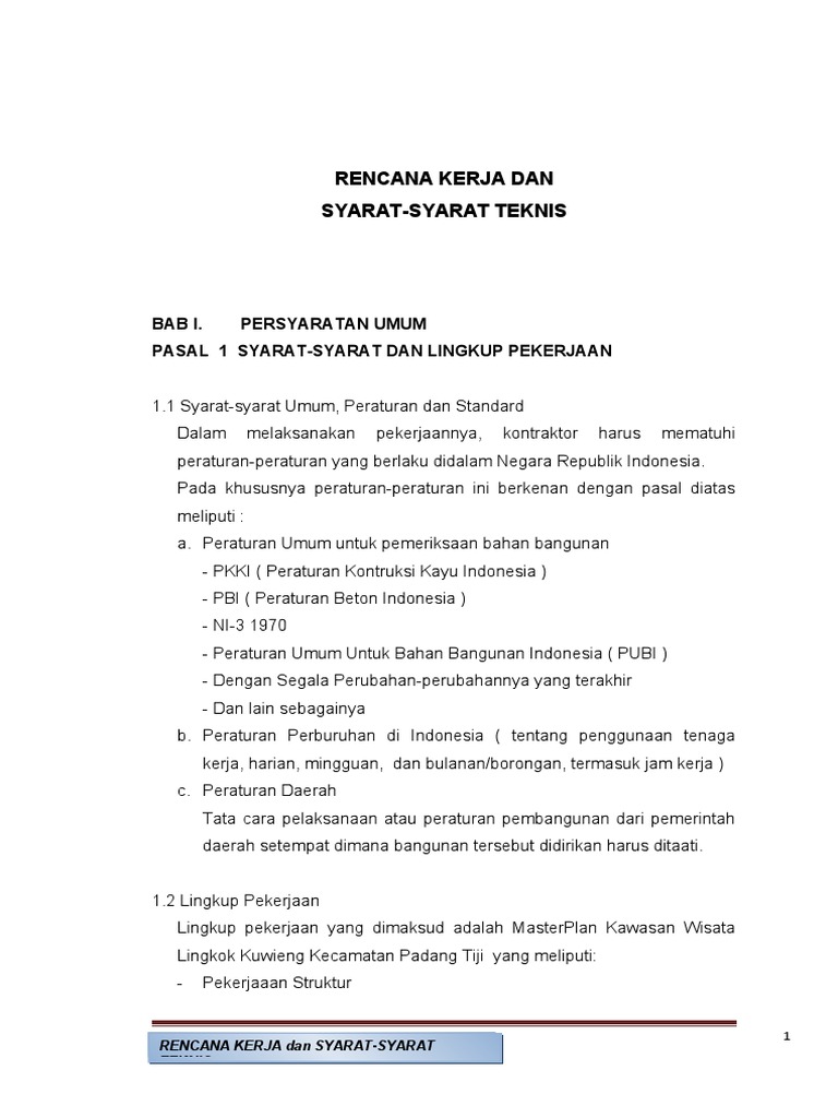 Rks Masterplan Kawasan Wisata Lingkok Kuwieng Pdf