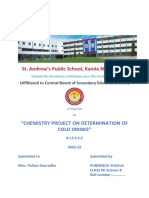 Investigatory File Chemistry For Class 12 Pallavi