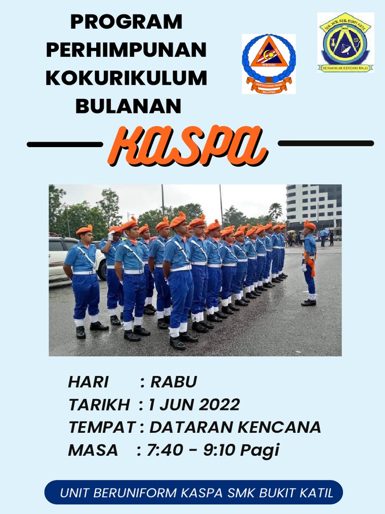 Brosur Perhimpunan Kokurikulum Bulanan Kaspa SMKBK 2022 | PDF