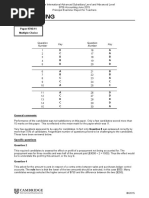 Accounting: Paper 9706/11 Multiple Choice