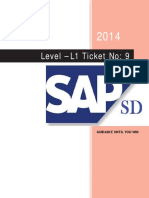 Level - L1 Ticket No 9