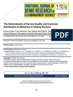The Determinants of Service Quality and Customer Satisfaction in Malaysian e Hailing Services