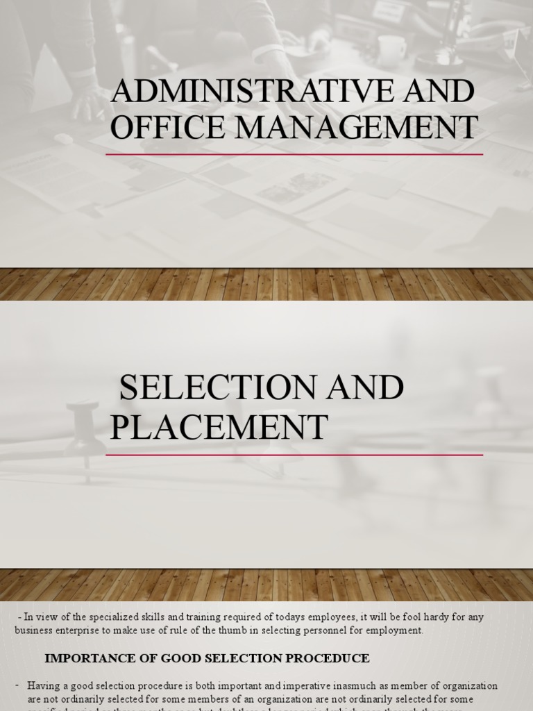Definition Of Administrative And Office Management