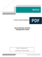 Aminet 110 Remote Controls Configuration Guide