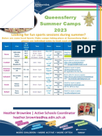 Queens Ferry Summer Camps 2023