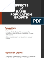EFFECTS of Rapid Population Growth