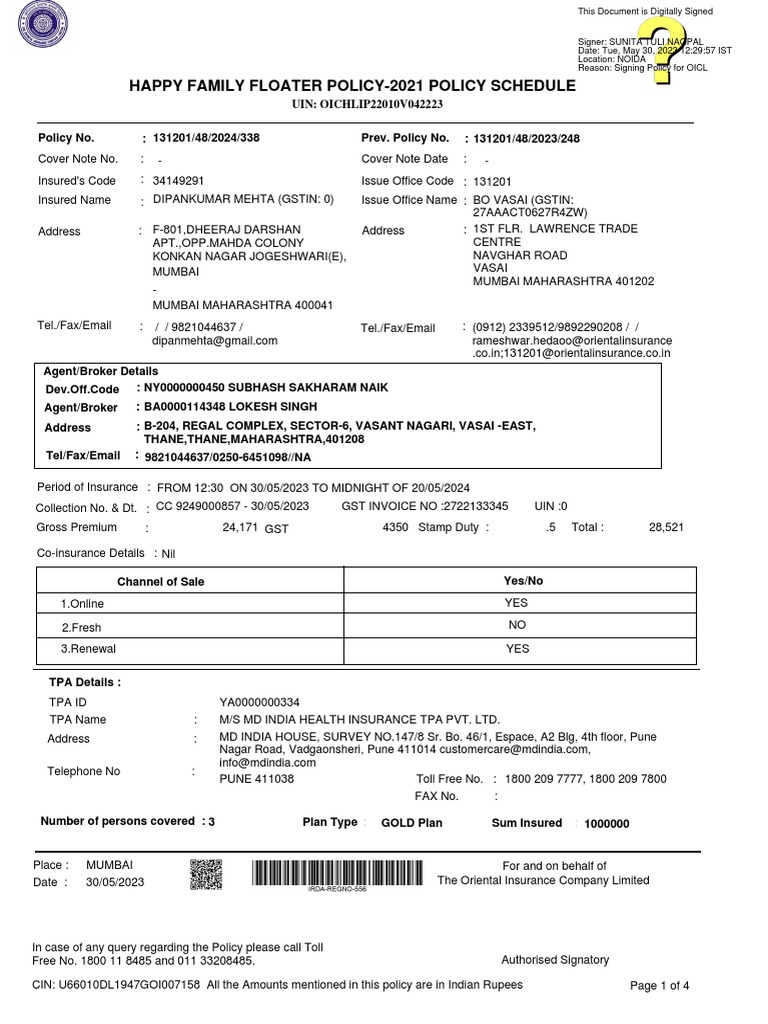 happy-family-floater-policy-2021-policy-schedule-uin