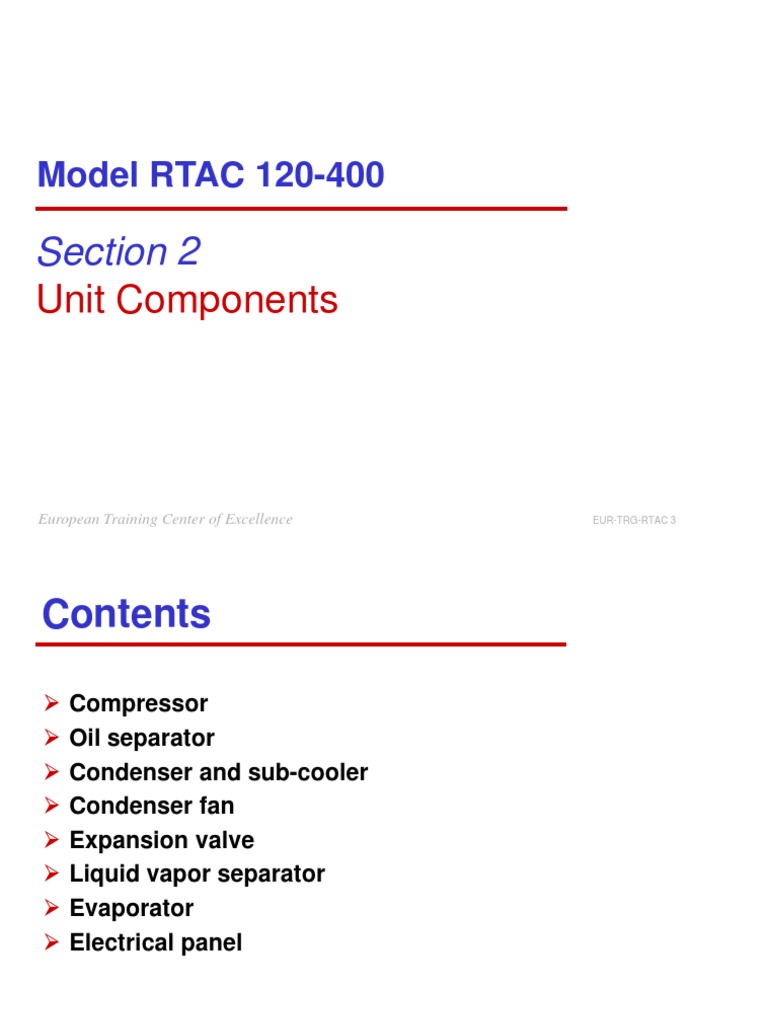 Section 2 Unit Components PDF Mechanical Engineering Manufactured Goods