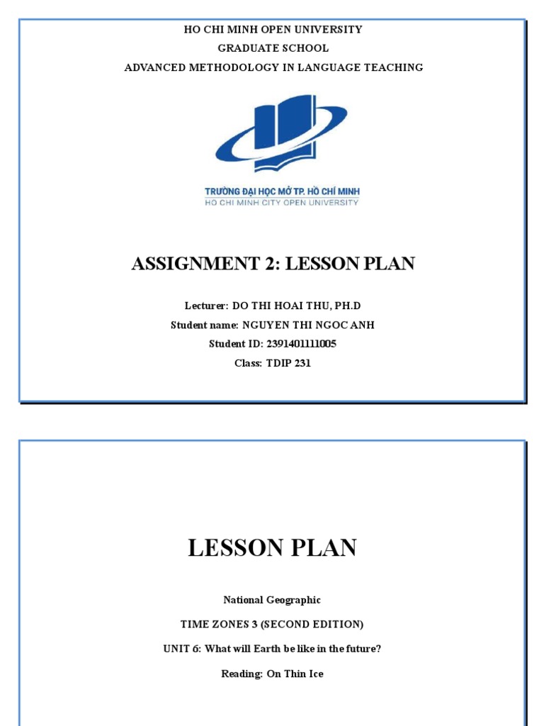 Methodology Lesson Plan | PDF | Learning | Reading Comprehension