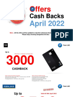 Only Cash Back Offers April 2022