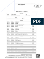 Situacion Academica: Universidad Nacional Experimental de Los Llanos Occidentales Ezequiel Zamora Unellez