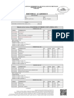 Historial Academico: Historico de La Carrera: INGENIERIA EN PRODUCCION ANIMAL (P.N)