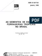 AS sementes de espécies forrageiras tropicais