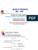 Lecture-05 (General Complex Exponentials For CT and DT)