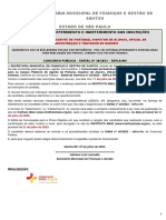 Comunicado de Def e Indef Inscrições