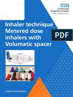Inhaler Technique Metered Dose Inhalers With Volumatic Spacer