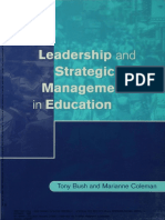 Leadership and Strategic Management in Education