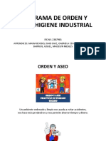 Programa de Orden y Aseo E Higiene Industrial - Grupo 2