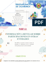 Niif 12-Información A Revelar Sobre Participaciones en Otras Entidades