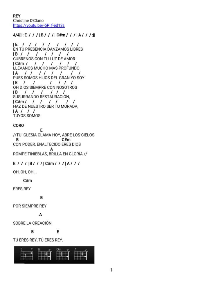 Acordes y letra de 