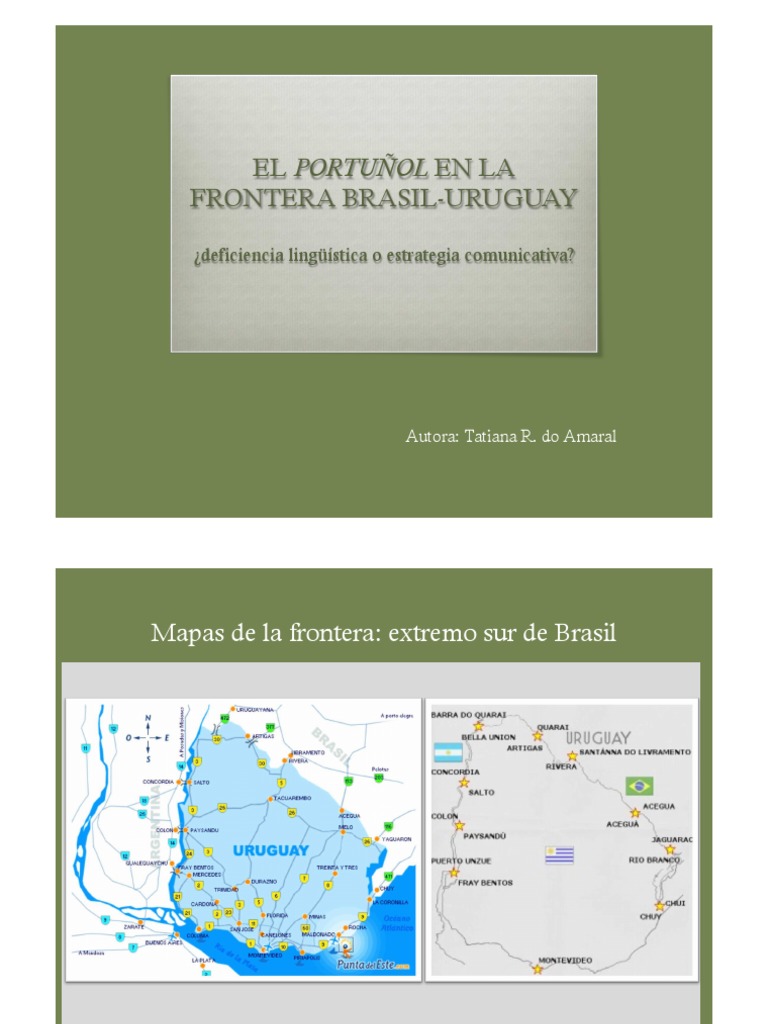Portuñol: Lengua y Cultura Fronteriza | PDF | Lengua española | Lengua ...