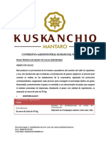 Ficha Tecnica de Grano de Cacao Kuskanchiq