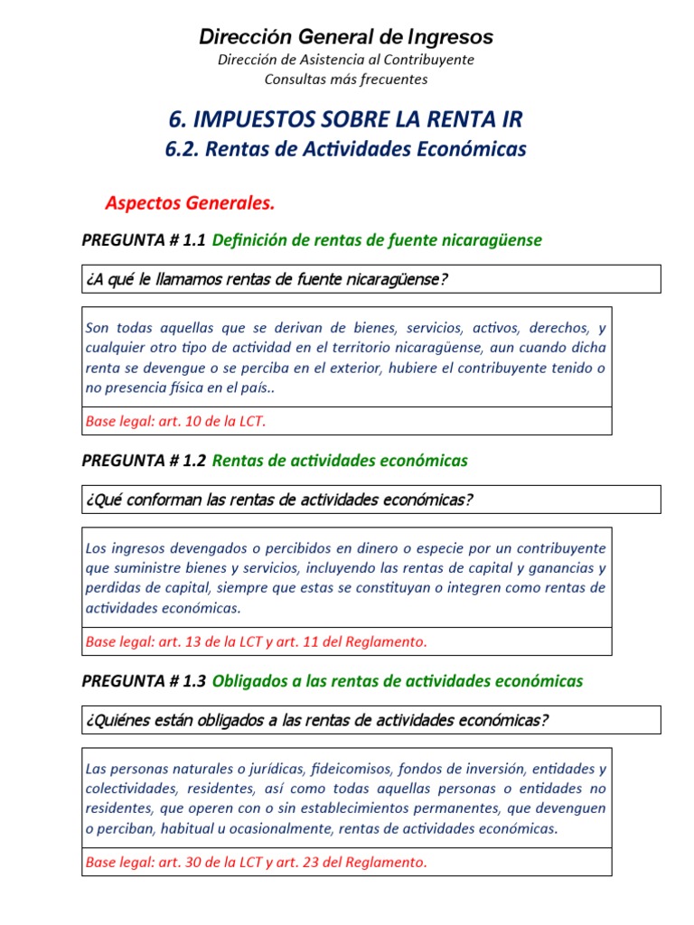 Dirección General de Ingresos | PDF | Nicaragua | Subvención