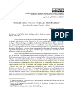 O Debate Sobre A Teologia Política em Merio Scattola (Artigo)