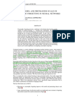 Effect of Model and Pretraining Scale On Catastrophic Forgetting in Neural Networks