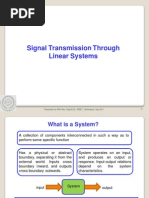 Signal Transmission Through Linear Systems