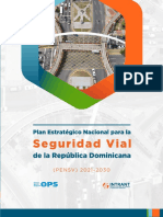 Plan Estratégico Nacional para La Seguridad Vial de La República Dominicana