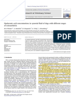 Plickert.2013.Hyaluronic Acid Concentrations in Dogs With Osteoarthritis..