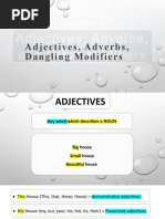 Adjectives, Adverbs, Dangling Modifiers, Parallelism, Doubling (Free Download)