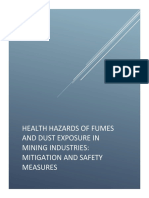 Health Hazards of Fumes and Dust Exposure in Mining Industries Mitigation and Safety Measures