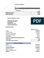 Varios Casos Punto de Equilibrio