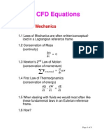 The CFD Equations: 1.0 Laws of Mechanics