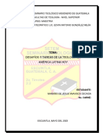 DESAFÍOS Y TAREAS DE LA TEOLOGÍA EN AMÉRICA LATINA HOY Mariano de Jesús Anavisca Cecaida