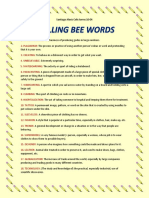 Spelling Bee Words - Santiago Celis Torres - 10-04
