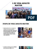 Etapa de Vida Adulto Mayor