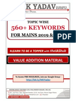 560 - Keywords For Mains 2019 & 20 - theIAShub - F - S - I
