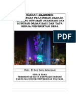 Naskah Akademik Rancangan Peraturan Daerah Tentang Susunan Oranisasi Dan Susunan Organisasi Dan Tata Kerja Pemerintah Desa